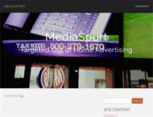 Tablet Screenshot of mediaspurt.com